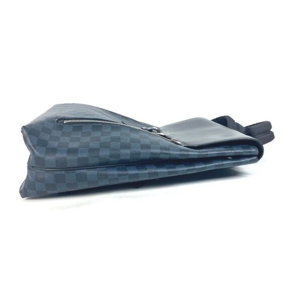 Authenticity GuaranteeLOUIS VUITTON N41586 Damier Cobalt Newport Bag Backpack - Picture 4 of 16